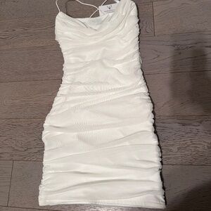 White mini dress